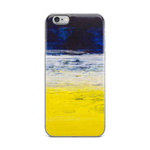 Blue Yellow IPHONE CASE Apple Modern Art Design