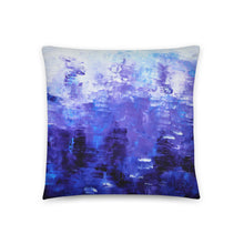 THROW PILLOW - Blue White Abstract