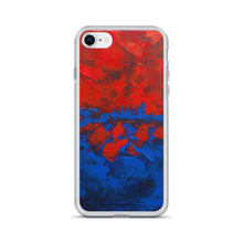 Blue Red IPHONE CASE Cover Artsy Abstract Design