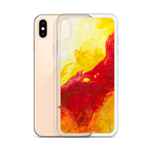 IPHONE CASE Yellow Red Abstract Art for Apple Phones