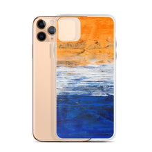 IPHONE CASE Blue Orange Contemporary Art for Apple