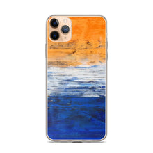 IPHONE CASE Blue Orange Contemporary Art for Apple