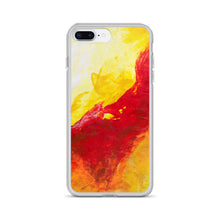 IPHONE CASE Yellow Red Abstract Art for Apple Phones