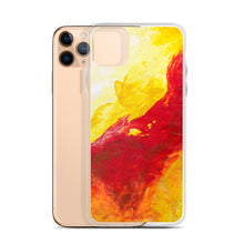 IPHONE CASE Yellow Red Abstract Art for Apple Phones