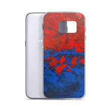 Blue Red PHONE CASE Cover for Samsung Galaxy Phones Abstract Design