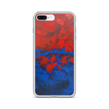 Blue Red IPHONE CASE Cover Artsy Abstract Design