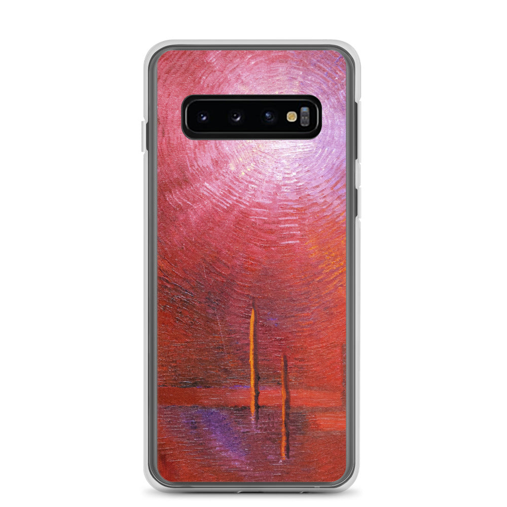 Red PHONE CASE for Samsung Galaxy Phones Abstract Art