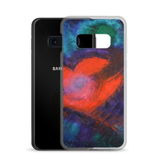 Red Heart Samsung Galaxy PHONE CASE Art Blue Red