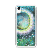 Beautiful Moon IPHONE CASE Green Art Painting