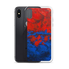 Blue Red IPHONE CASE Cover Artsy Abstract Design
