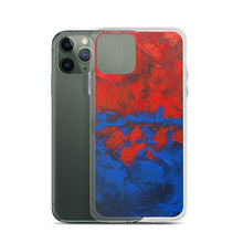 Blue Red IPHONE CASE Cover Artsy Abstract Design