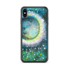 Beautiful Moon IPHONE CASE Green Art Painting