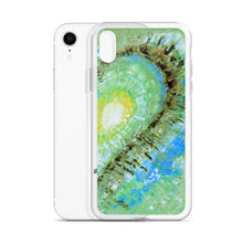 Artsy Heart PHONE CASE for Apple iPhones Green Abstract Art