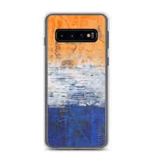 Edgy PHONE CASE for Samsung Phones - Abstract Orange Blue White