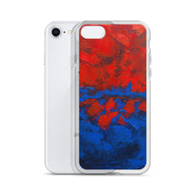 Blue Red IPHONE CASE Cover Artsy Abstract Design