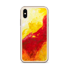 IPHONE CASE Yellow Red Abstract Art for Apple Phones