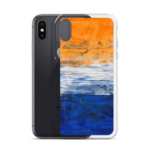 IPHONE CASE Blue Orange Contemporary Art for Apple