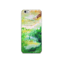 Colorful Green IPHONE CASE Painting Artsy Abstract Style