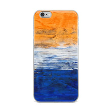 IPHONE CASE Blue Orange Contemporary Art for Apple