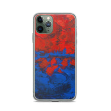 Blue Red IPHONE CASE Cover Artsy Abstract Design
