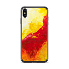 IPHONE CASE Yellow Red Abstract Art for Apple Phones