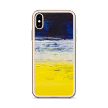 Blue Yellow IPHONE CASE Apple Modern Art Design