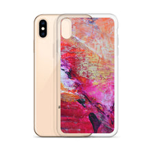 Artsy Heart IPHONE CASE for iPhones printed with Pink Orange Abstract Art