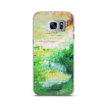 PHONE CASE for Galaxy for Artsy People - Bright Green Abstract