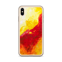 IPHONE CASE Yellow Red Abstract Art for Apple Phones