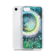 Beautiful Moon IPHONE CASE Green Art Painting
