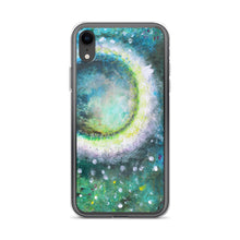 Beautiful Moon IPHONE CASE Green Art Painting