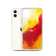 IPHONE CASE Yellow Red Abstract Art for Apple Phones