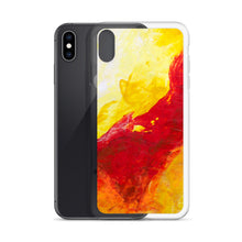 IPHONE CASE Yellow Red Abstract Art for Apple Phones