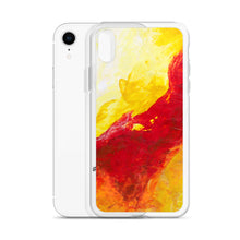 IPHONE CASE Yellow Red Abstract Art for Apple Phones