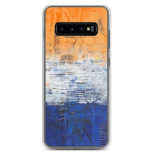 Edgy PHONE CASE for Samsung Phones - Abstract Orange Blue White