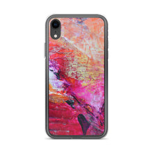 Artsy Heart IPHONE CASE for iPhones printed with Pink Orange Abstract Art