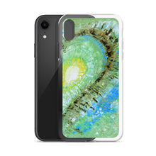 Artsy Heart PHONE CASE for Apple iPhones Green Abstract Art