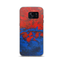Blue Red PHONE CASE Cover for Samsung Galaxy Phones Abstract Design