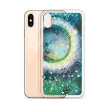 Beautiful Moon IPHONE CASE Green Art Painting