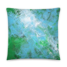 Light Blue-Green Modern Abstract THROW PILLOW