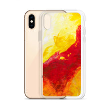 IPHONE CASE Yellow Red Abstract Art for Apple Phones