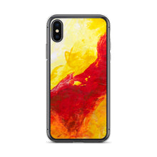 IPHONE CASE Yellow Red Abstract Art for Apple Phones