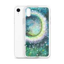 Beautiful Moon IPHONE CASE Green Art Painting