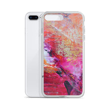 Artsy Heart IPHONE CASE for iPhones printed with Pink Orange Abstract Art
