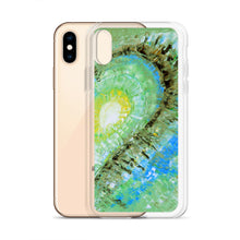 Artsy Heart PHONE CASE for Apple iPhones Green Abstract Art