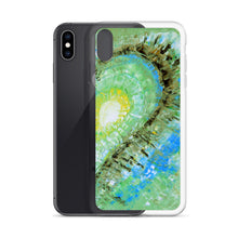 Artsy Heart PHONE CASE for Apple iPhones Green Abstract Art