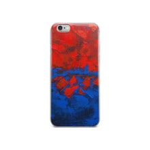 Blue Red IPHONE CASE Cover Artsy Abstract Design