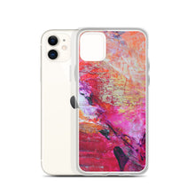 Artsy Heart IPHONE CASE for iPhones printed with Pink Orange Abstract Art