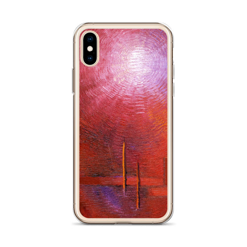 Red PHONE CASE for Apple iPhone Abstract Art Style