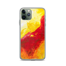 IPHONE CASE Yellow Red Abstract Art for Apple Phones